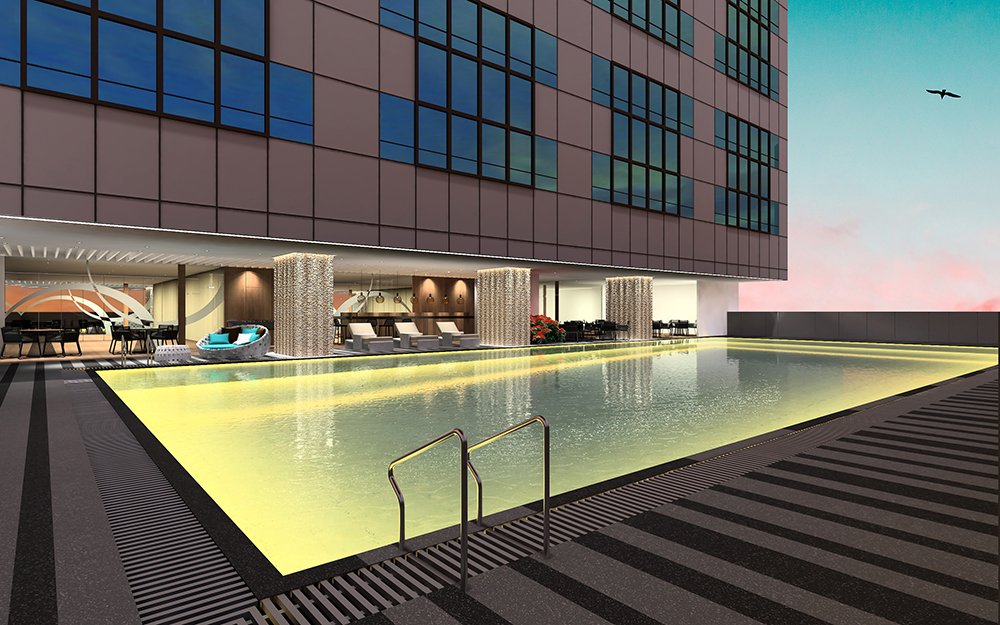 AA Building pool view 2